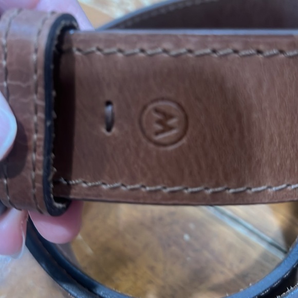 NWT wrangler brown leather belt - Picture 3 of 3